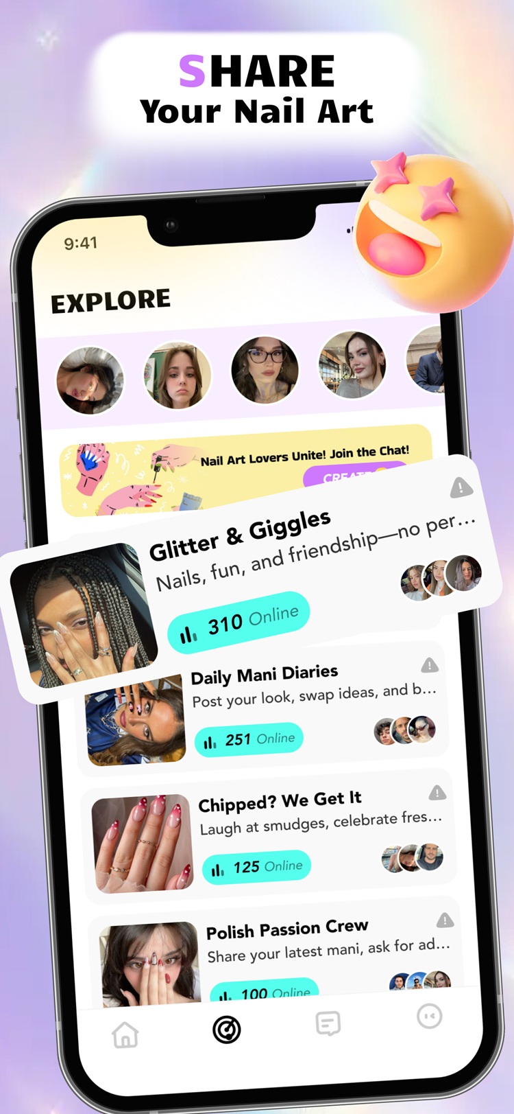 App sharing interface